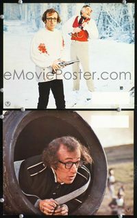 4e586 LOVE & DEATH 2 German movie lobby cards 75 great wacky images of Woody Allen!