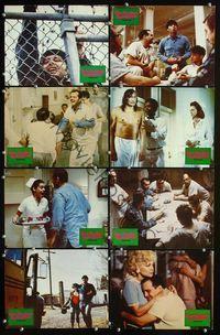 4e506 ONE FLEW OVER THE CUCKOO'S NEST 8 German movie lobby cards '75 great images of Jack Nicholson!