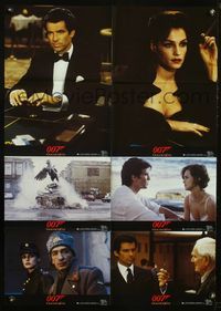 4d308 GOLDENEYE German LC poster '95 cool images of Pierce Brosnan as secret agent James Bond 007!