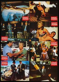 4d309 GOLDFINGER German LC movie poster R80s great images of Sean Connery as James Bond 007!