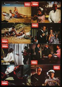 4d319 THUNDERBALL German LC movie poster R80s cool images of Sean Connery as James Bond 007!