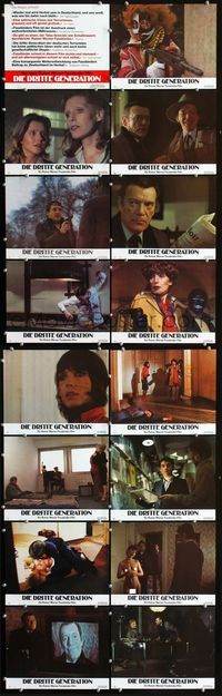 4e408 THIRD GENERATION 16 German movie lobby cards '79 Rainer Werner Fassbinder, Volker Spengler!