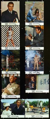 4e451 YOU ONLY LIVE TWICE 10 German movie lobby cards '67 cool images of Sean Connery as James Bond!