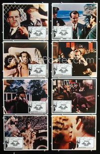 4e904 CHINATOWN 8 Mexican lobby cards '74 Jack Nicholson, Faye Dunaway, Roman Polanski classic noir!