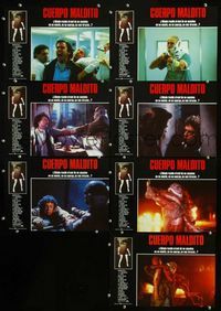 4e361 BODY PARTS 7 Spanish lobby cards '91 where does evil live, the heart, the mind, or the flesh?