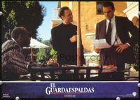 4e373 BODYGUARD Spanish movie lobby card '92 different image of Kevin Costner in suit!