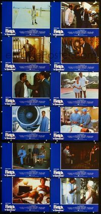 4e302 FLETCH 12 Spanish movie lobby cards '85 great images of wacky detective Chevy Chase!