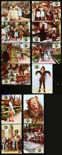 4e337 WIZARD OF OZ 12 Spanish movie lobby cards R82 all-time classic, cool images of cast!