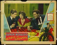 4f374 ACROSS TO SINGAPORE LC '28 Joan Crawford is forced to marry Torrence but loves Ramon Novarro!