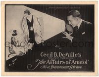 4f012 AFFAIRS OF ANATOL TC '21 Cecil B. DeMille, Gloria Swanson, Wallace Reid, Bebe Daniels & more!