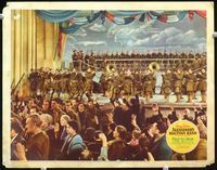 4f385 ALEXANDER'S RAGTIME BAND LC '38 Tyrone Power & band of soldiers in uniform perform on stage!