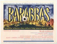 4f025 BARABBAS title lobby card '62 directed by Richard Fleischer, Anthony Quinn, Silvana Mangano!