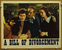 4f454 BILL OF DIVORCEMENT LC '40 Adolphe Menjou with arms around Maureen O'Hara & Fay Bainter!