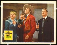 4f510 CISCO KID & THE LADY LC '39 great image of Cesar Romero with gun drawn by Marjorie Weaver!