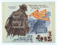 4f072 DAY THEY ROBBED THE BANK OF ENGLAND title lobby card '60 Aldo Ray, never before revealed!
