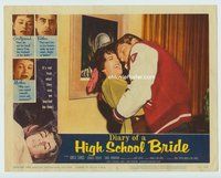 4f546 DIARY OF A HIGH SCHOOL BRIDE LC #4 '59 scared bad girl Anita Sands fights off jock boyfriend!