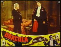 4f553 DRACULA LC R51 Tod Browning, wonderful c/u image of vampire Bela Lugosi & Edward Van Sloan!