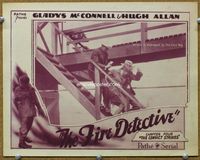 4f575 FIRE DETECTIVE Chap 4 LC '29 serial, Gladys McConnell is kidnapped by arsenist The Fire Bug!