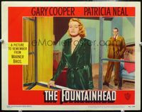 4f586 FOUNTAINHEAD LC #2 '49 Patricia Neal as Dominique Francon with Raymond Massey as Gail Wynand!