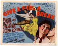 4f115 GIVE A GIRL A BREAK TC '53 great image of Marge & Gower Champion dancing + Debbie Reynolds!