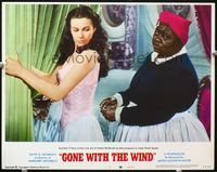 4f614 GONE WITH THE WIND LC #1 R74 close up of Hattie McDaniel lacing up Vivien Leigh's corset!