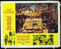 4f615 GOOD, THE BAD & THE UGLY LC #2 '68 Clint Eastwood & soldiers on battlefield, Sergio Leone