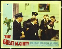 4f620 GREAT McGINTY LC '40 police separate Brian Donlevy & Akim Tamiroff, Preston Sturges classic!
