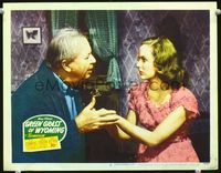 4f623 GREEN GRASS OF WYOMING lobby card #2 '48 Charles Coburn comforts pretty young Peggy Cummins!