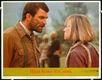 4f656 HIGH ROAD TO CHINA LC #1 '83 close up of Tom Selleck chewing out pretty Bess Armstrong!