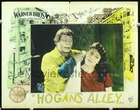 4f658 HOGAN'S ALLEY lobby card '25 poor brutish boxer Monte Blue loves pretty Patsy Ruth Miller!