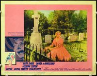 4f675 HUSH...HUSH, SWEET CHARLOTTE lobby card #4 '65 creepy Bette Davis in cemetery, Robert Aldrich