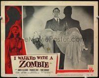 4f684 I WALKED WITH A ZOMBIE LC #7 R56 James Ellison holding passed out Edith Barrett!