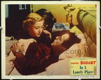 4f685 IN A LONELY PLACE LC #3 '50 close up of sexy Gloria Grahame with Humphrey Bogart in bed!