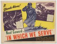 4f142 IN WHICH WE SERVE TC '43 directed by Noel Coward & David Lean, English World War II epic!
