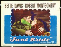 4f715 JUNE BRIDE LC #3 '48 romantic close up of Bette Davis snuggling up to Robert Montgomery!