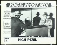 4f722 KING OF THE ROCKET MEN Chap 4 LC #7 R56 cool sci-fi serial, two men by futuristic equipment!