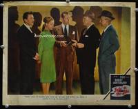 4f728 LADY IN THE LAKE LC #4 '47 Robert Montgomery stands with Audrey Totter & top cast members!