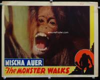 4f783 MONSTER WALKS LC R46 great super close up of screaming monkey, which is NOT the monster!