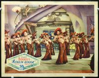4f785 MOULIN ROUGE LC '34 great image of 13 near-topless sexy French showgirls with sombreros!