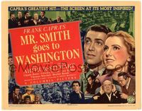 4f001 MR. SMITH GOES TO WASHINGTON TC '39 Frank Capra, James Stewart, Jean Arthur & entire cast!