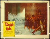 4f804 NOAH'S ARK lobby card R57 Michael Curtiz, cool image of nonbelievers drowning from the flood!