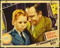 4f809 O'SHAUGHNESSY'S BOY LC '35 Wallace Beery knows his lost son Jackie Cooper is too big to kiss!