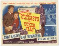 4f215 OUTCASTS OF POKER FLAT TC '52 Anne Baxter, Dale Robertson & Hopkins in Bret Harte story!