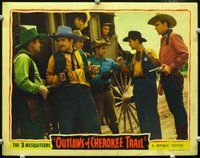 4f812 OUTLAWS OF CHEROKEE TRAIL LC '41 Bob Steele, Tom Tyler & Rufe Davis hold sheriff at gunpoint!