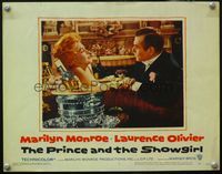 4f828 PRINCE & THE SHOWGIRL LC #1 '57 Laurence Olivier w/sexy Marilyn Monroe by champagne bucket!