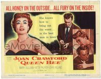 4f223 QUEEN BEE title card '55 Joan Crawford is all honey on the outside, all fury on the inside!