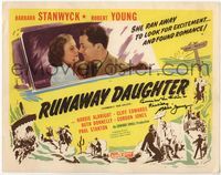 4f229 RED SALUTE signed TC R48 by Robert Young, who is in a car with pretty Barbara Stanwyck!
