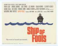 4f260 SHIP OF FOOLS title card '65 Stanley Kramer's movie based on Katharine Anne Porter's book!