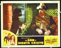 4f892 SON OF MONTE CRISTO LC #2 R47 hero Louis Hayward in mask holds up nobleman in carriage!