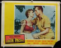 4f898 SOUTH PACIFIC lobby card #6 '59 Rossano Brazzi sings right into sexy Mitzi Gaynor's face!